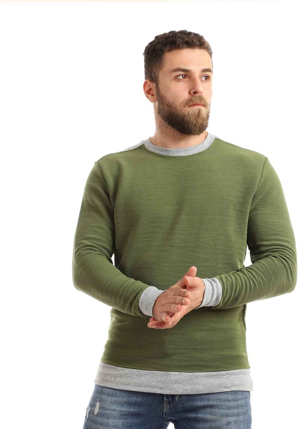 offcliff Men crew neck long slevees sweetshirt - Safqqa Egypt