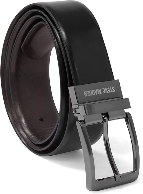 Steve Madden Men Belt Black Casual Formal Leather Belt – Safqqa Egypt