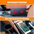 Car seat gap filler organizer between front seat car organizer and storage box, auto premium pu leather console with cup holder, car pocket for interior essentials (for passenger side)