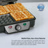 Geepas GWM5417 Electric Waffle Maker 1100W- 4 Slice Non-Stick Electric Belgian Waffle Maker with Adjustable Temperature Control- Have Scratches