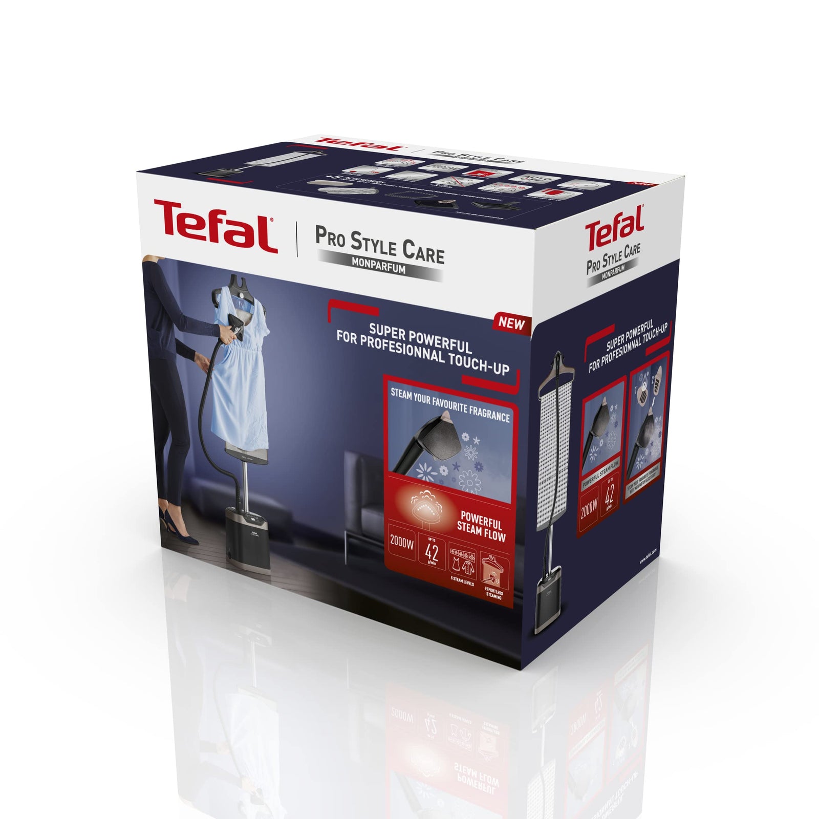 Tefal Pro Style Care Garment Steamer, 2000 Watt, Black - ‎IT8490M0
