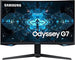 شاشة ألعاب SAMSUNG Odyssey G7 Series WQHD (2560x1440) مقاس 27 بوصة، 240 هرتز، منحنية، 1 مللي ثانية، HDMI، G-Sync، FreeSync Premium Pro، LC27G75TQSNXZA، أزرق 