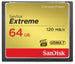 SanDisk Extreme CF 120MB/s, 85MB/s write, UDMA7, 64GB