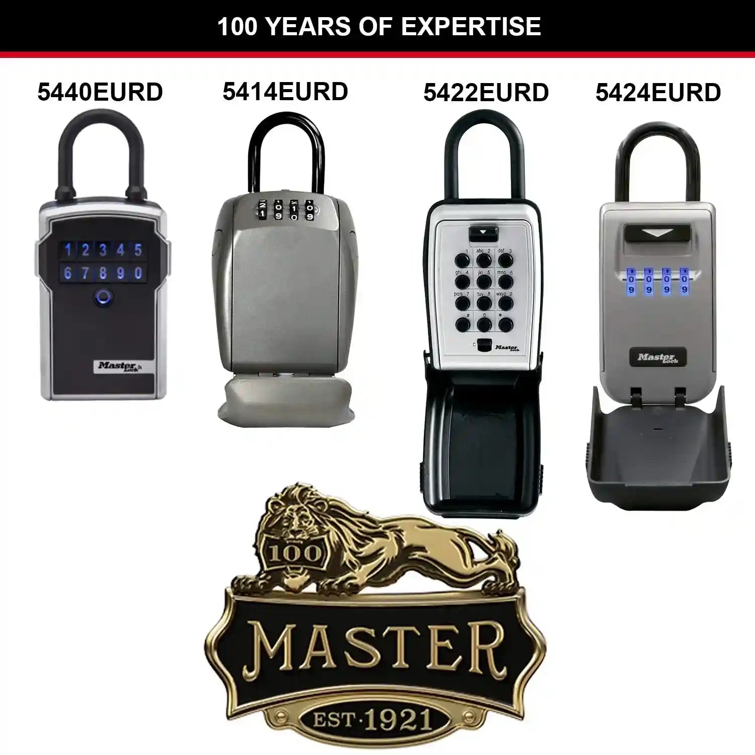 Master Lock Connected Key Safe [Bluetooth or Combination Access] [Shackle] [Outdoor] - 5440EURD - Select Access Smart Key Lock Box – Safqqa Egypt