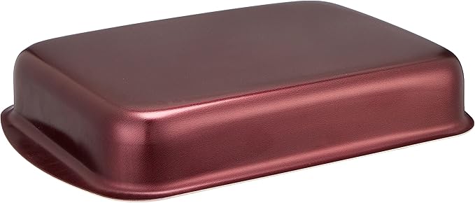 Trueval oblong oven tray dark red 30 cm