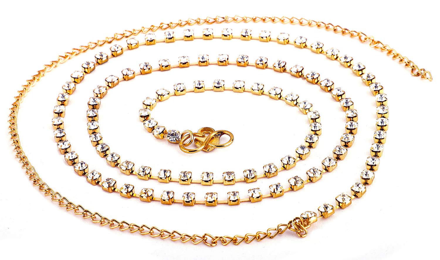 Shining Diva Women’s Crystal Waist Chain – Elegant Austrian Diamond Design