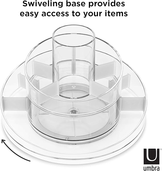 Umbra cosmetic organizer For Women Holds makeup, brushes, skincare, and accessories