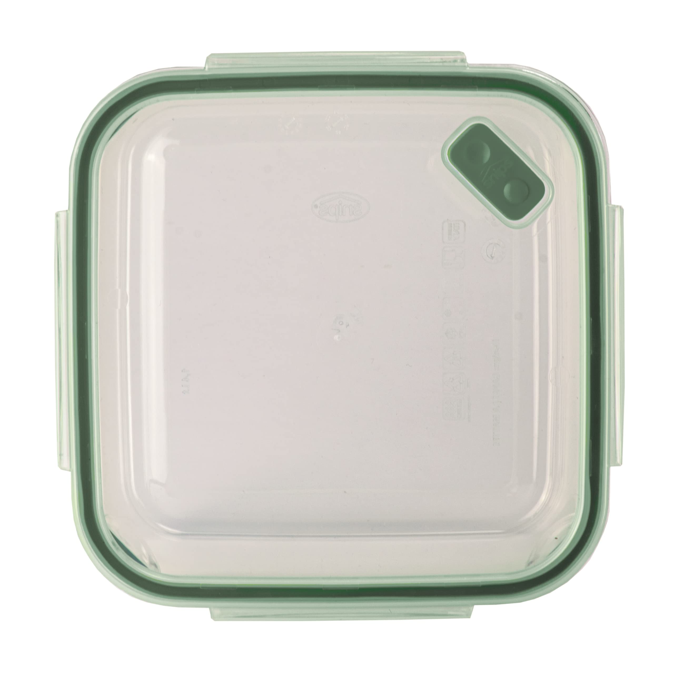 Snips Food Storage Plastic, 1.4 L, Square, Multi-Colour