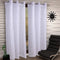 Kuber Industries Cotton 2 Pieces 7 Feet Eyelet Door Curtain