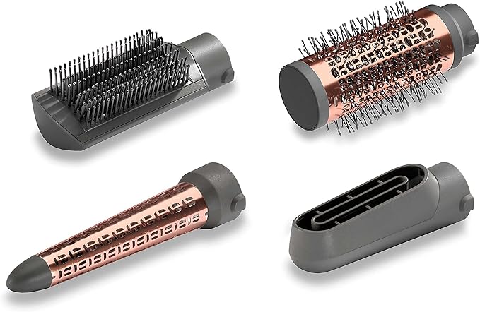 مجفف وتصفيف الشعر من  Babyliss ، و1000 واط، وضعان للحرارة + وضع هواء بارد، مع 4 ملحقات أداة متعددة الوظائف تساعدك على الحصول على تصفيف شعر احترافي في المنزل. 