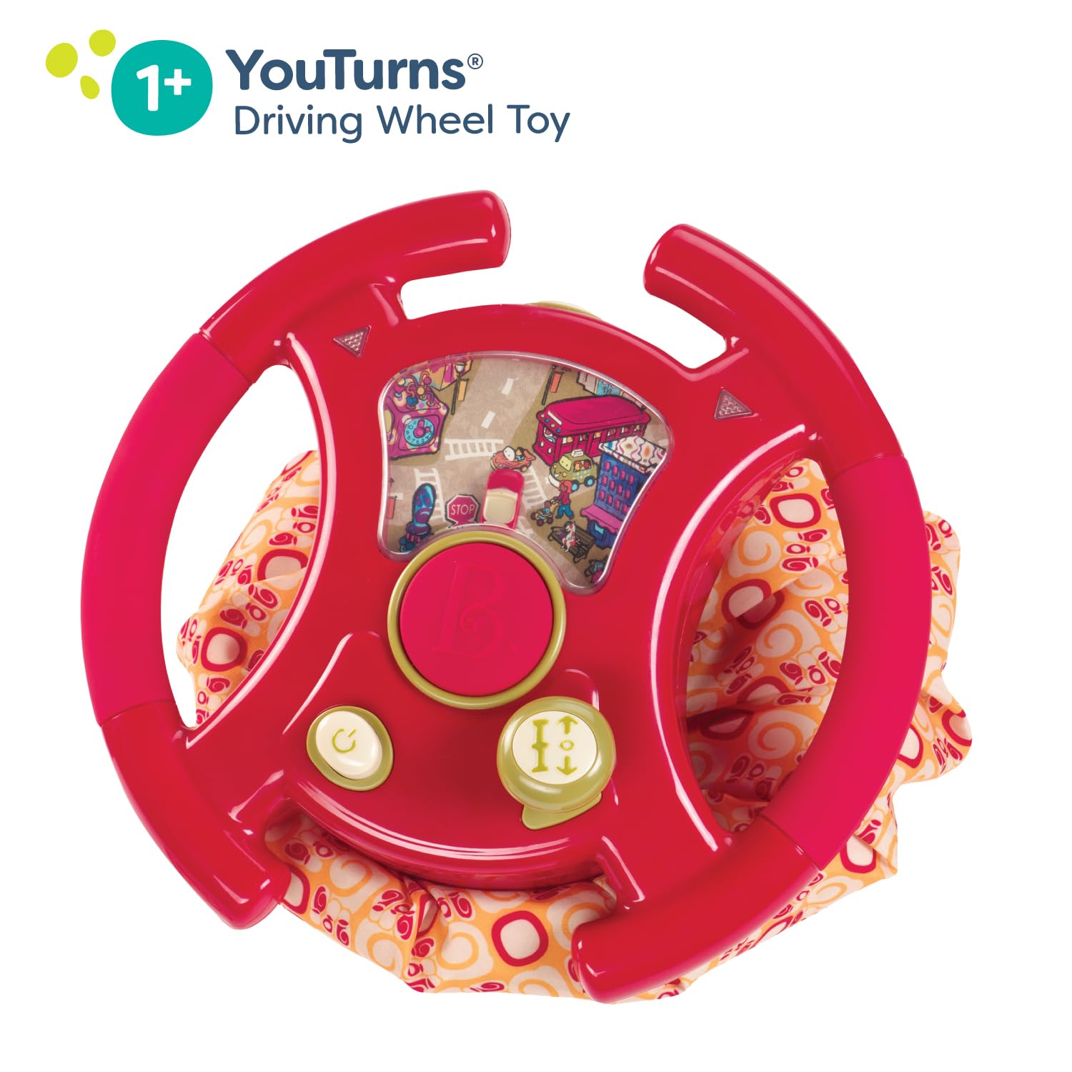 B. toys by battat bx1148z youturns steering wheel-interactive driving toy for toddlers