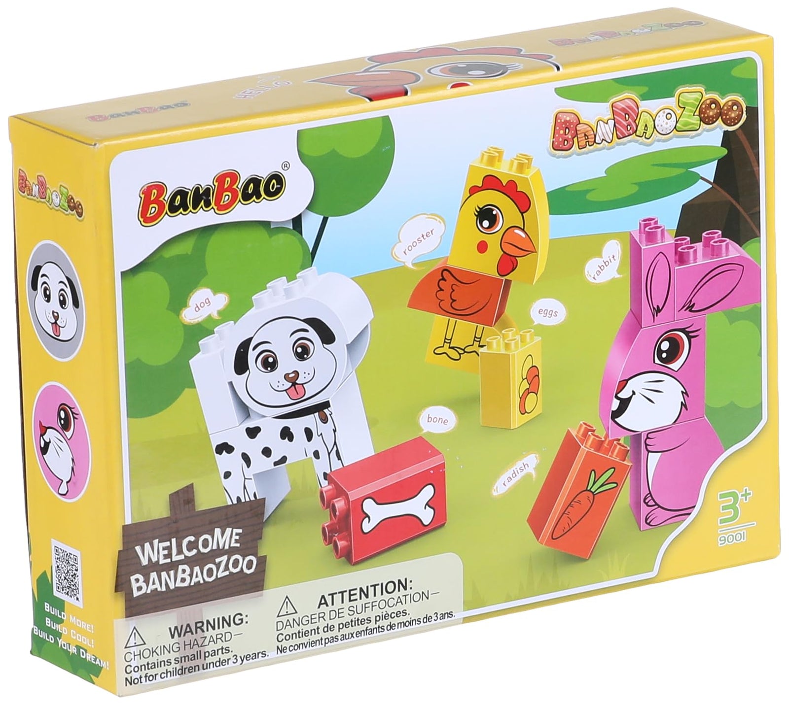 BanBao Zoo-Happy Farm Big Blocks for Toddlers