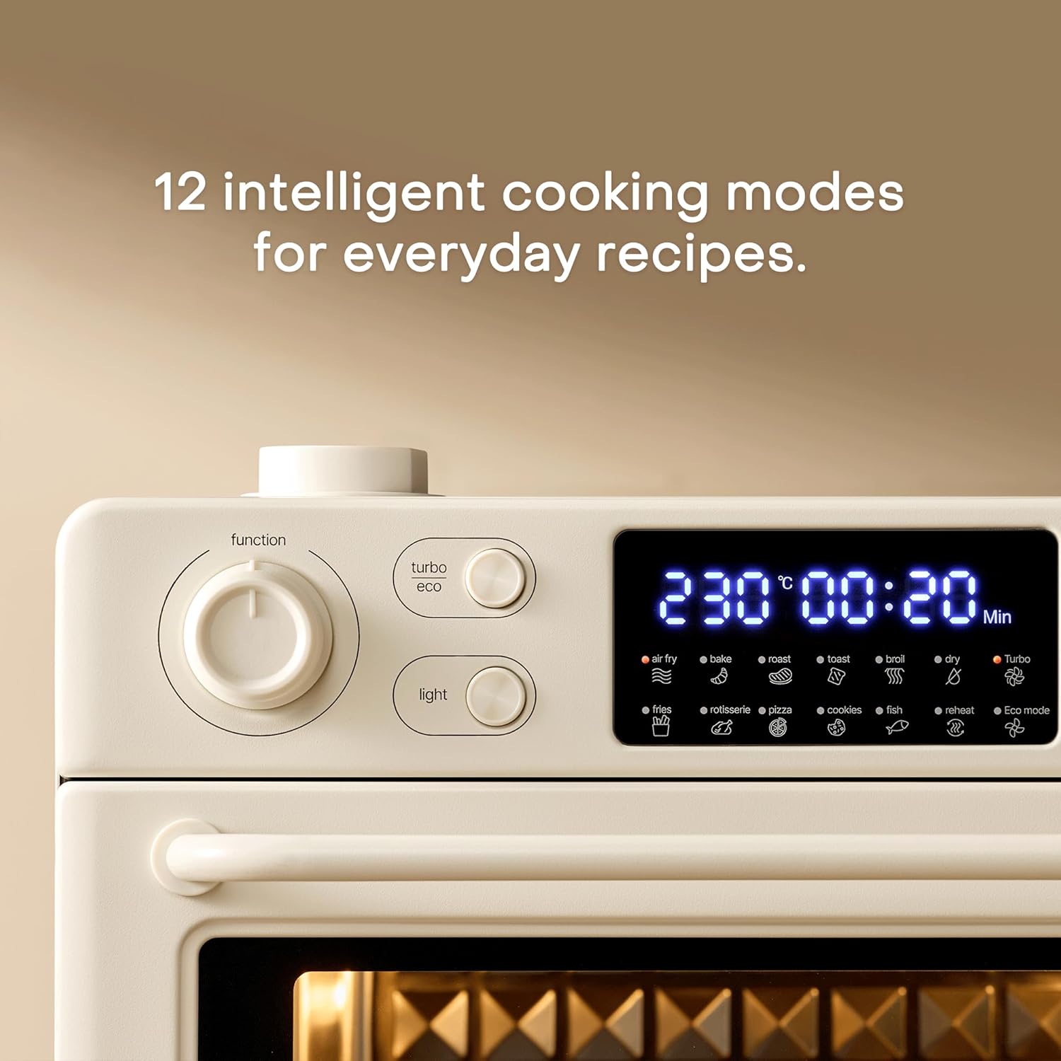 Nutricook 12 in 1 Air Fryer Toaster Oven 30L Beige NC-AFTO330BG Open Box – Safqqa Egypt