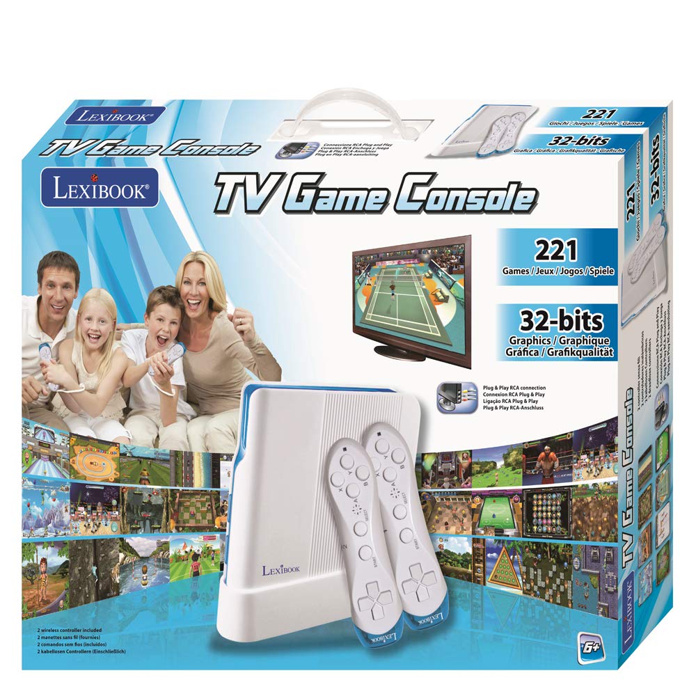 Lexibook JG7425 TV Game Console – 221 Built-In Games