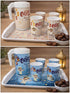 Ramadan Tray and Pitcher Set with 4 Cups – Elegant Drinkware for Iftar and Suhoor ( Various shapes and colors ) - Safqqa