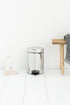 Brabantia Pedal Bin Newicon with plastic inner Bucket, Brilliant Steel - 3 L