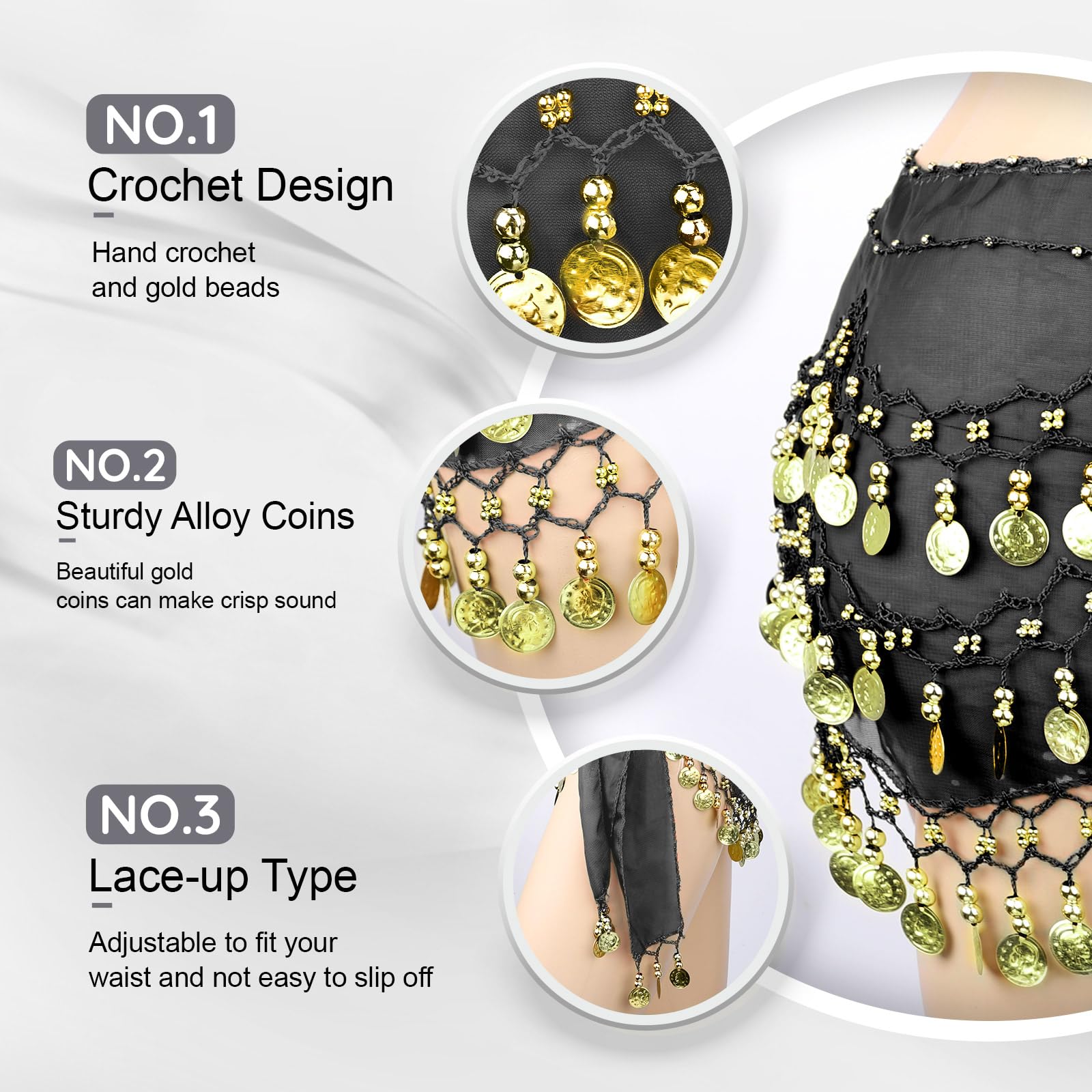 COSICS Belly Dance Hip Scarf - Safqqa Egypt