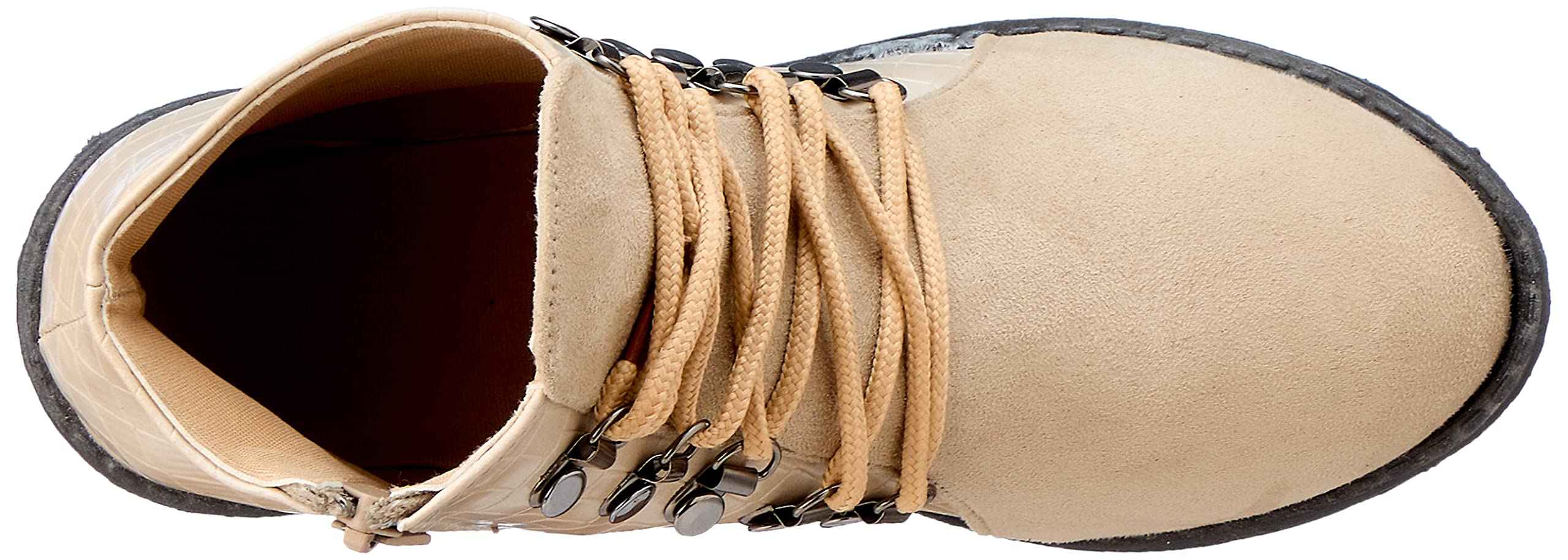 ELBARAEM Boot -rubber sole -beige croco print - 37 EU - Safqqa Egypt
