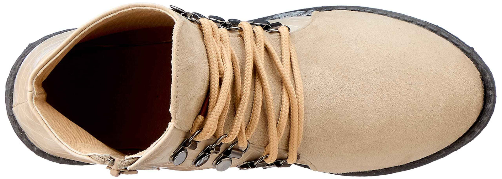 ELBARAEM Boot -rubber sole -beige croco print - 37 EU - Safqqa Egypt