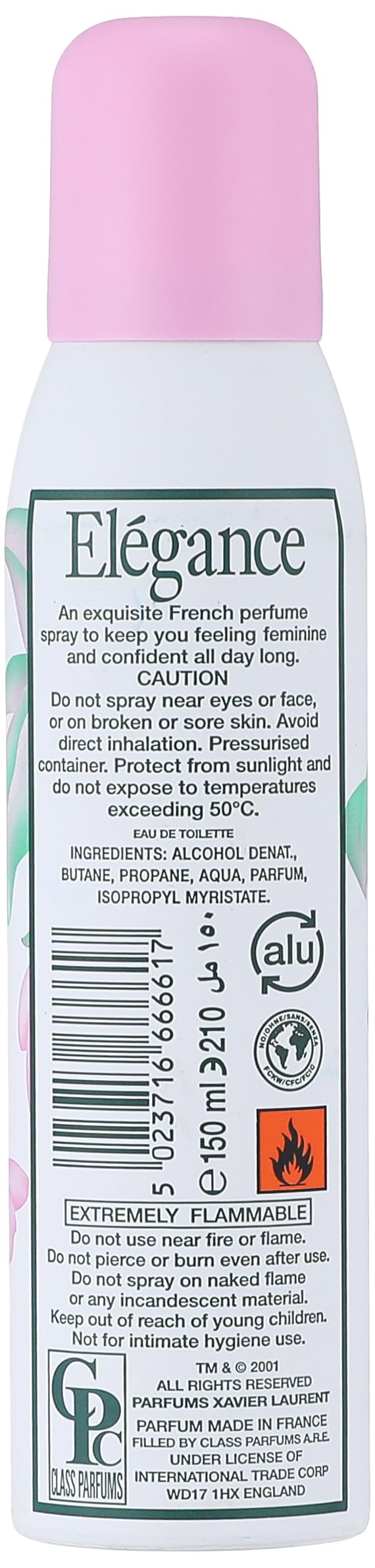 بخاخ معطر للجسم اليجانس باريس للنساء من زافييه لوران- 150 مل