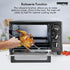 Geepas GO4464 25L Electric Oven With Rotisserie- 1600W power, 6 Stages Heating Selector-There is a hit at the top of the device.