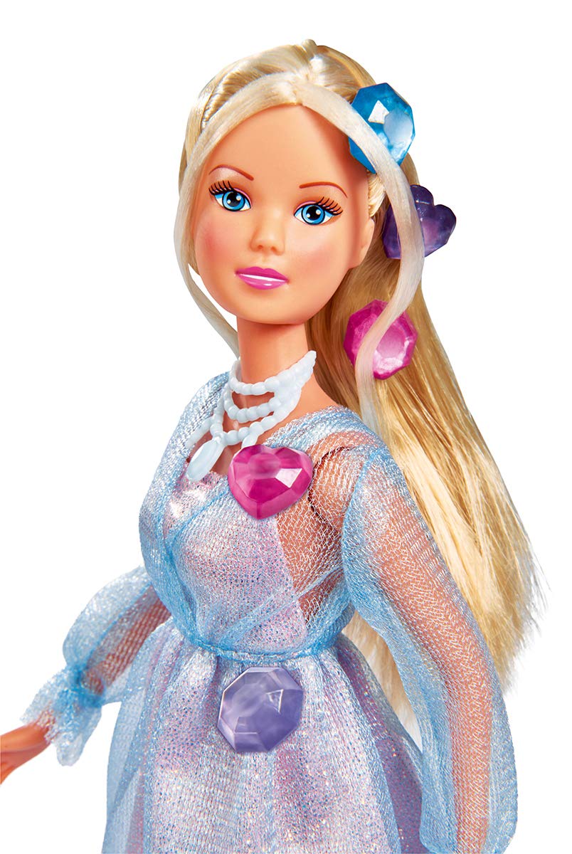 Simba 105733516 Doll 29 cm – Glitter Dress with Magic Stones for Hair & Dress Decoration (3+ Years)