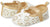 Mix & Max Two-Tone Faux Leather Velcro-Strap Bow-Detail Shoes for Girls