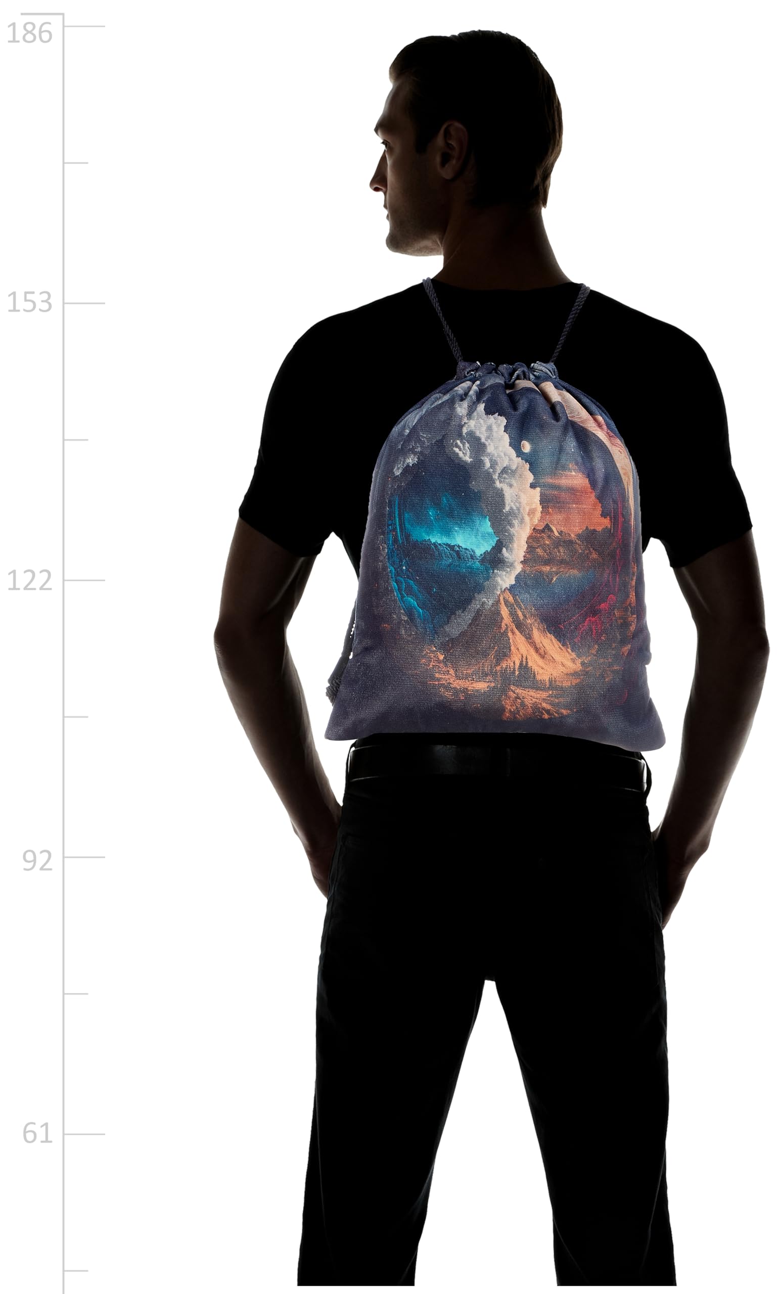 شنطة برباط من تات - 648، متعددة الألوان، مقاس كبير L