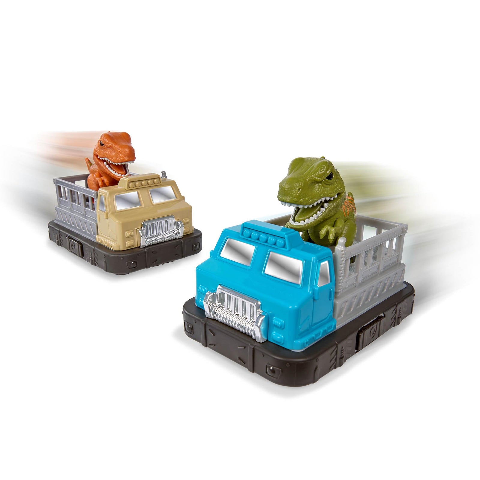 Terra by Battat RC Bumper Cars – 6pc Dino Battle Trucks Set (Tarbosaurus)