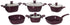 Top Chef 10-Piece Square Granite Cookware Set – Non-Stick & Durable (Pots 18/20/24/28 + Pan 26 + Tray 26 cm)