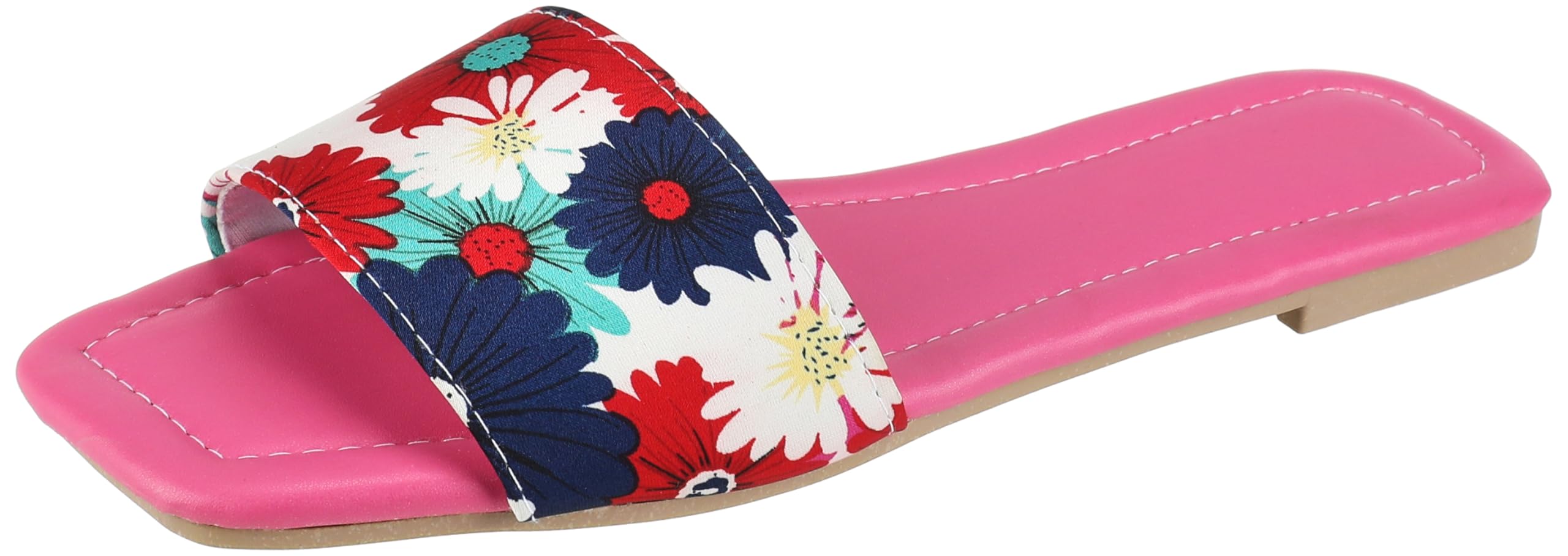 OX womens OX Faux Leather Slides For Women OX1026 Flip-Flop