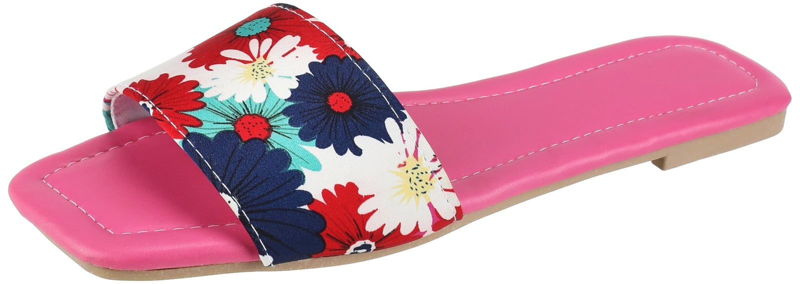 OX womens OX Faux Leather Slides For Women OX1026 Flip-Flop