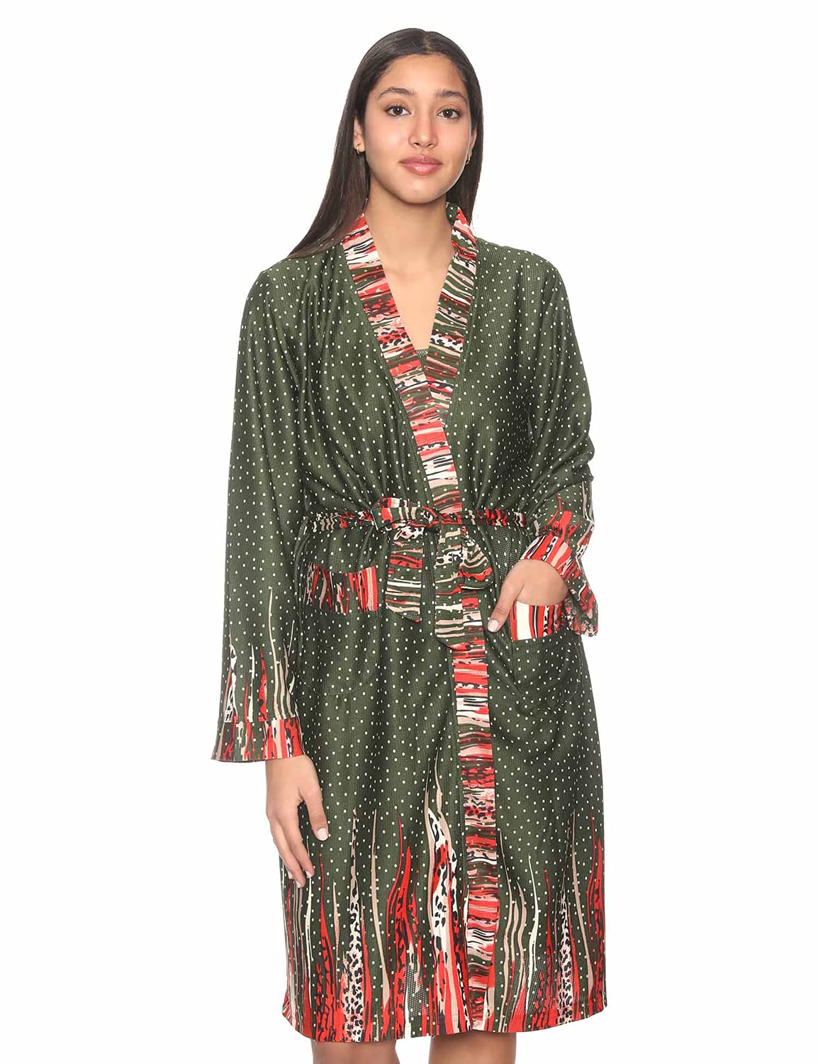 Kady Nightgown above the knee and Robe Set For Women, 2 Pieces -