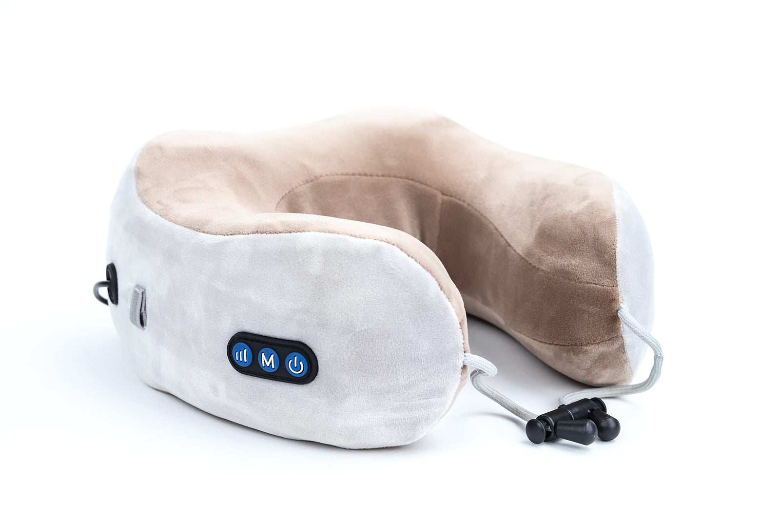 Generic U shaped massage pillow, neck massager vibration neck massage pillow, multifunctional shoulder and neck electric massager for relax muscles fatigue, with 2 chargers & usb - Safqqa Egypt