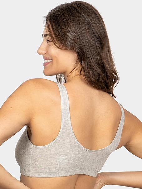 Fruit of the Loom Women Cotton Bra Pack of 2 Black Grey – Safqqa Egypt