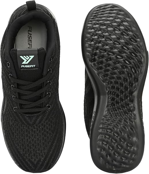 FUSEFIT Women Running Shoes Black Lightweight Performance Sneakers – Safqqa Egypt