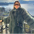 OSAGAMA Women Oversized Aviator Sunglasses Brown Retro Style