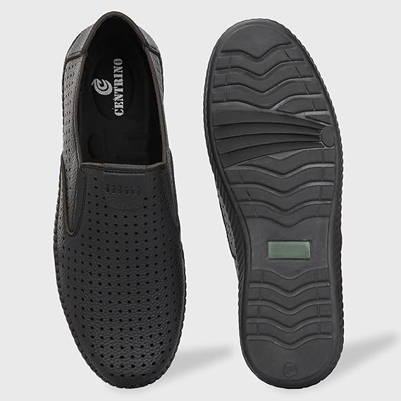 Centrino Men Flexible Shoes Black Casual Comfort Footwear – Safqqa Egypt