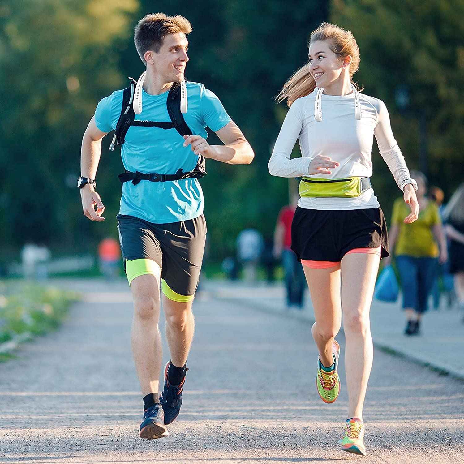 Padom Hands-Free 360° Neck Fan – USB Rechargeable, 3-Speed – Safqqa Egypt