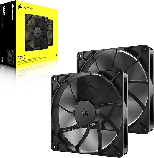 CORSAIR RS140 140mm PWM Fans Dual Pack Black – Safqqa Egypt