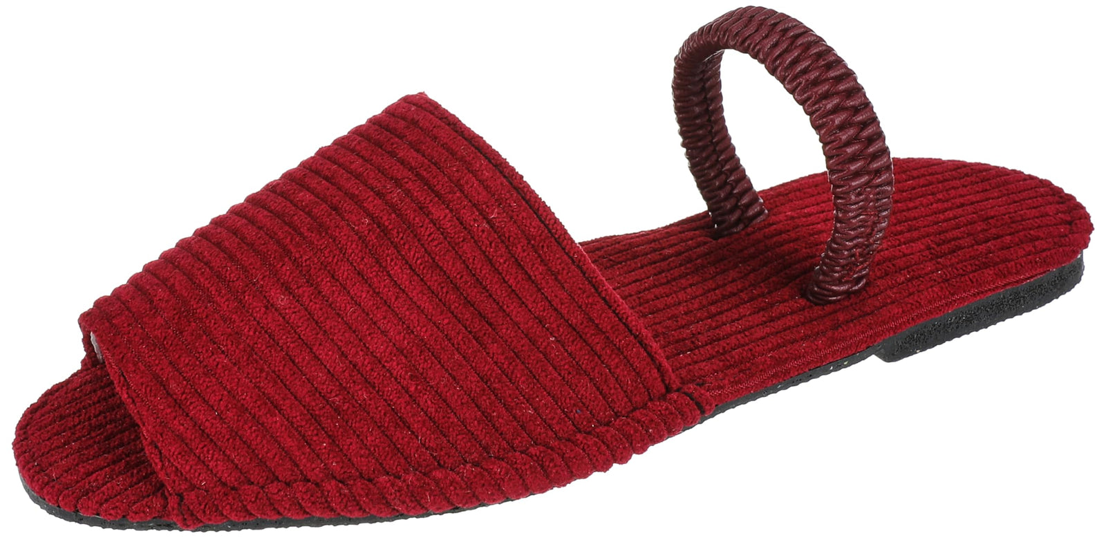 شبشب OX للنساء مصنوع من الجلد الصناعي يجمع بين الأناقة البسيطة والراحة طوال اليوم.