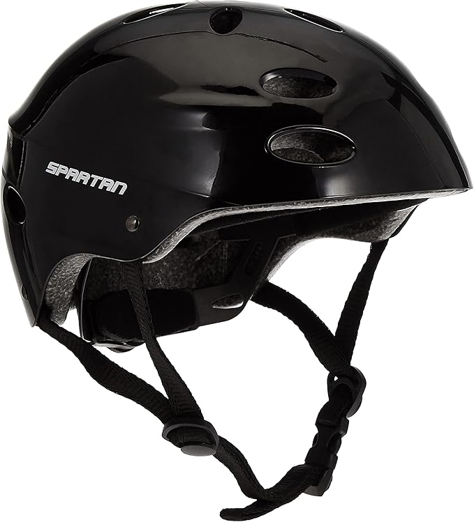 Spartan Glossy Helmet ,Black, 58-62cm – Safqqa Egypt