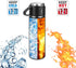 DEVICE OF URBAN INFOTECH Vacuum Insulated Flask Water Bottle, Double Wall Stainless Steel Thermal Bottle with Lid 3 Cup for Hot & Cold Water, Coffee Travel Thermos for Office & Outdoor (Black)- Damage Box - Have Scratches