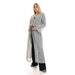 Jamila Women Bi Toned Slip On Self Patterned Long Cardigan - Safqqa Egypt