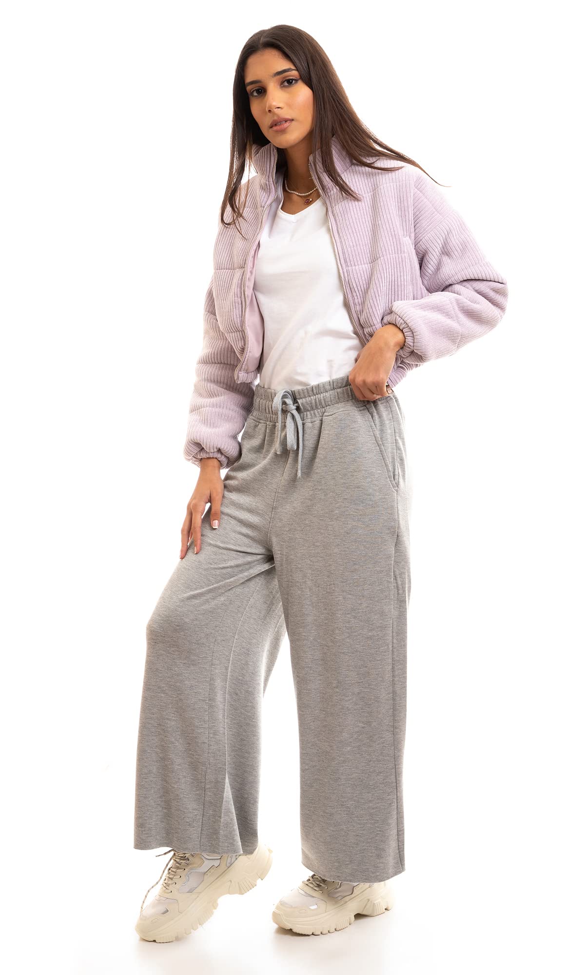 Ravin womens Ravin Women Elastic Waist With Drawstring Cotton Pants Casual Pants
