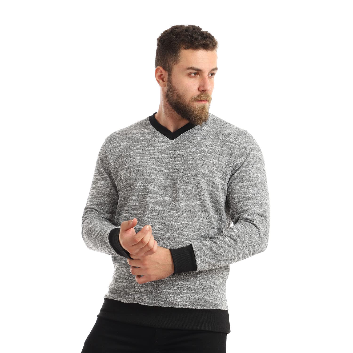 Off Cliff Crew Neck Long Slevees SweetShirt For Men,Ideal for casual outings, chill weekends or layered smart‑casual looks.