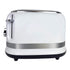 Ariete Moderna 2 Slice Toaster 0149W with 6 Browning Levels, Auto Eject, Crumb Tray, Defrosting and Reheating Functions, Cord Wrap, Metal Body, 800W, White