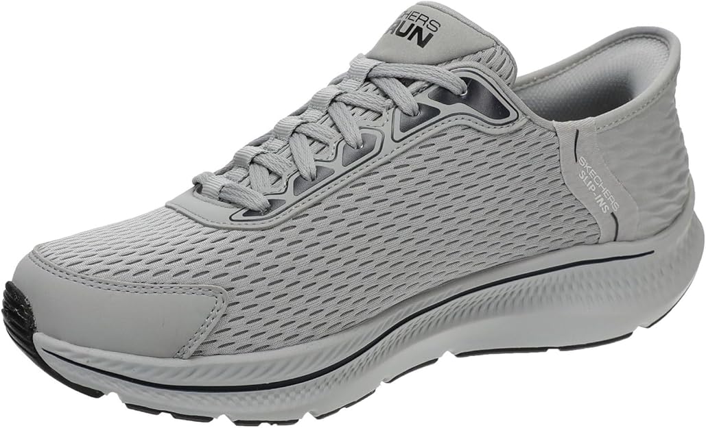 Skechers Men Running Shoes Light Grey Lightweight Performance Sneakers – Safqqa Egypt