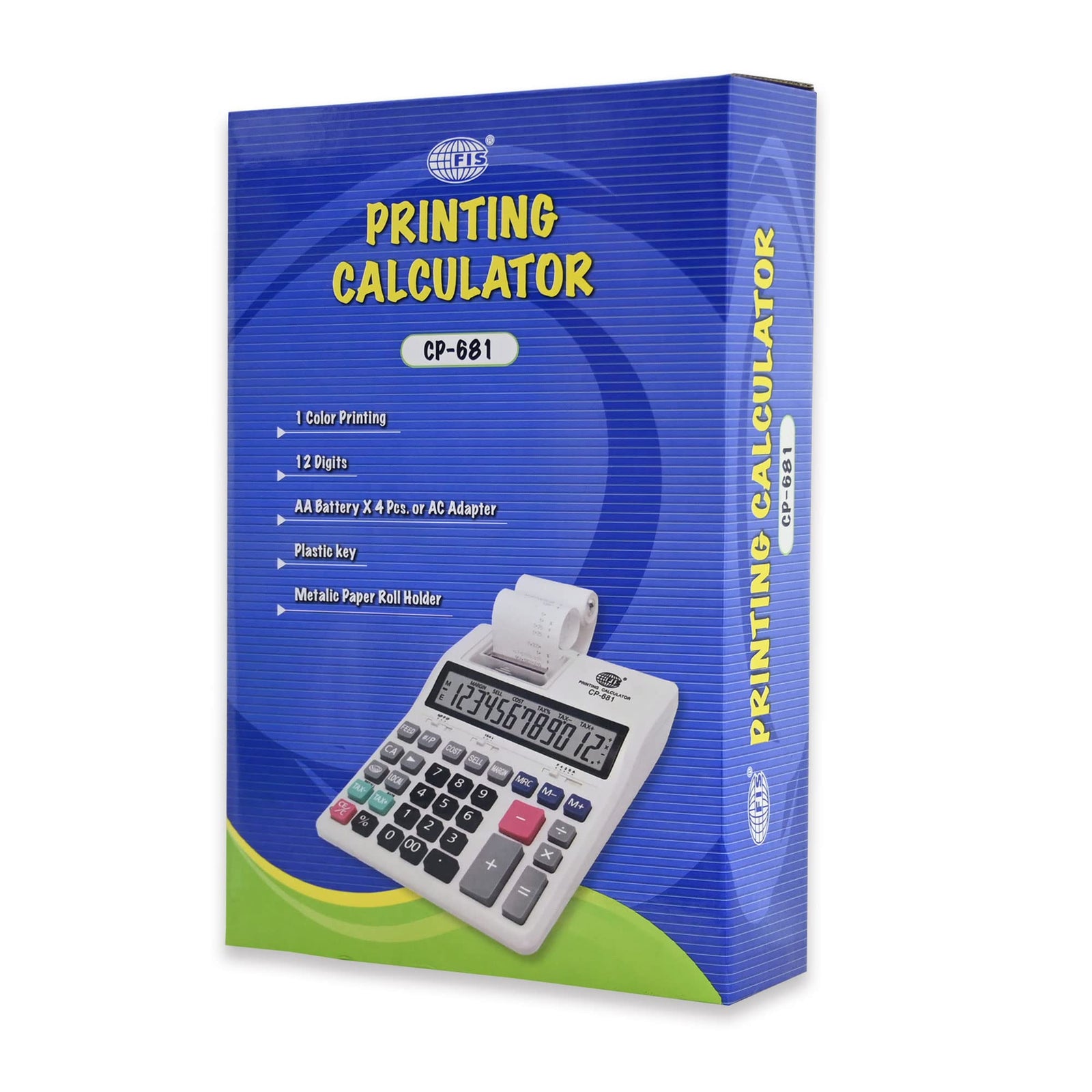 FIS 12 Digits 1 Color Printing Calculator