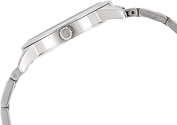 Michael Kors Watch for Women, Japanese Quartz Movement, Analog Display, Silver Silver Strap-MK3489